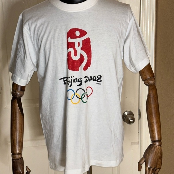 Beijing Olympics Other - 2008 Beijing Olympics One World One Dream Men's White NWT Shirt Size Large​​​​​